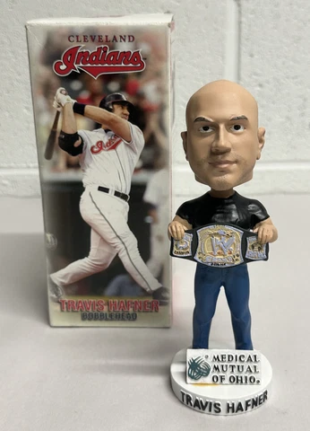 Travis Hafner Cleveland Indians WWE Belt SGA Bobblehead Cover