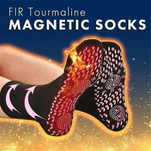 3 Pairs FIR Tourmaline Magnetic Socks-Self Heating Therapy Magnetic Socks - Photo 1/13