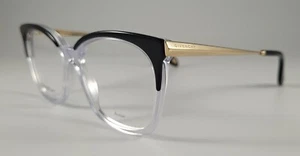 Givenchy Eyeglasses NEW GV 0062 Color 7C5 Black Crystal Gold Size 51 Women's - Picture 1 of 6