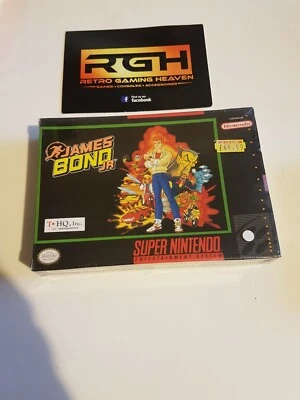 JAMES BOND JR SUPER NINTENDO USA SNES GAME NEW FACTORY SEALED ORIGINAL - Image 1 of 4