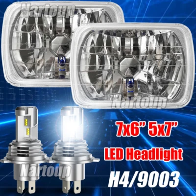 Pair 7x6" LED Headlight for Chevy C1500 C2500 C3500 K1500 K2500 K3500 1988-1999 Foto 1 de 4
