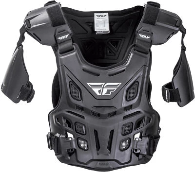 Protetor de peito FLY RACING Revel Offroad Roost Guard motocross preto - Imagem 1 de 2