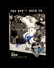Paul Blair Signed 1994 All Time Heroes Baltimore Orioles Autograph