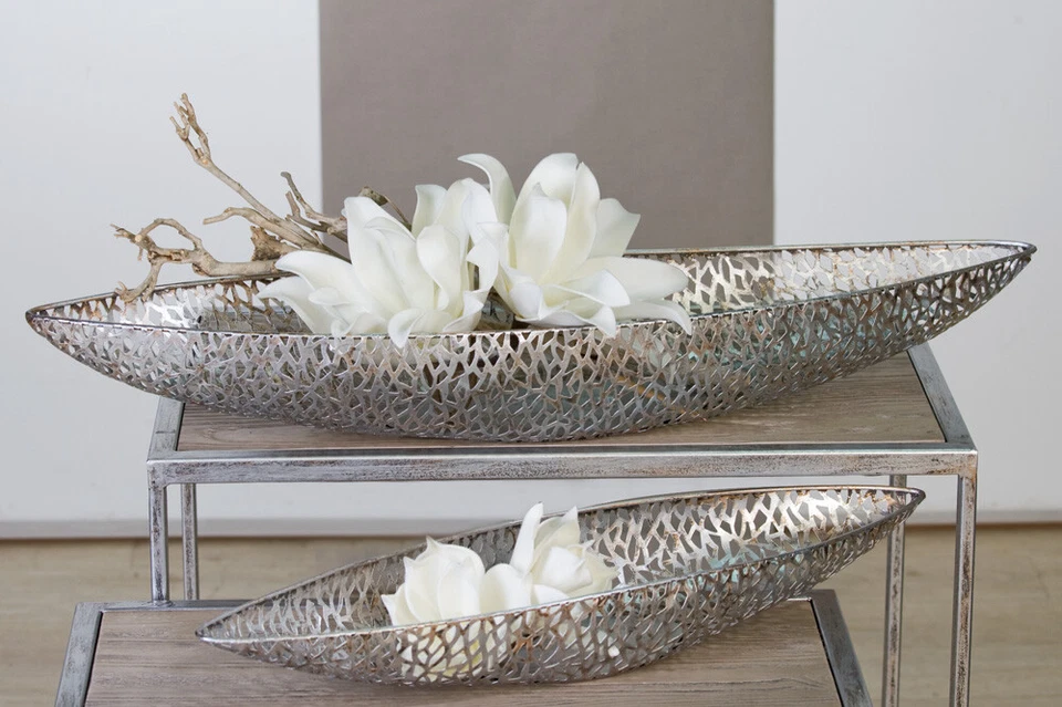 Casablanca schale Purley klein Metall Silberfarben 60 Cm