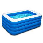 Inflatable Swimming Pool,70x55x29 inch Inflatable Family Swimming 70x55x29in