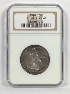 1920 Pilgrim Commemorative Silver Half Dollar 50c NGC MS 64 11ECA25 - Picture 1 of 4