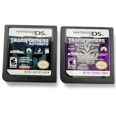 Transformers Autobots & Revenge of the Fallen Decepticons NINTENDO DS - 2 GAMES - Image 1 of 4