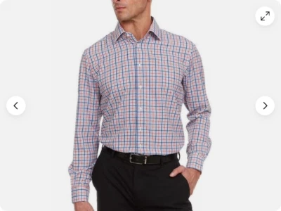 Nautica Men's Button-Up Dress Shirt Size:XL(17-17.5,32/33)Performance Multicolor - Image 1 of 4