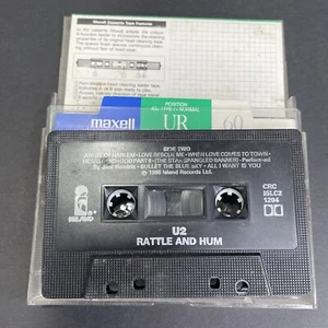 U2, Rattle And Hum (Audio Cassette Tape, 1988) Angel Of Harlem, Cart Only - Picture 1 of 4