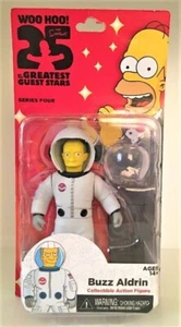 SIMPSONS action figure BUZZ ALDRIN Homer Bart NECA nasa space x astronaut - Picture 1 of 2
