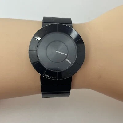 Reloj SEIKO ISSEY MIYAKE Qz "TO" Yoshioka Tokujin Negro SILAN002 De JAPÓN #565A Foto 1 de 4