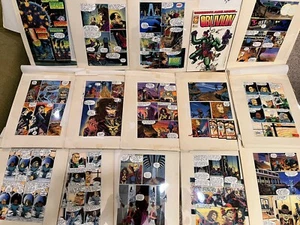 14x pages OBLIVION #3 Comico ART 1990s rare COLOR Artist transparencies Comics - Picture 1 of 12