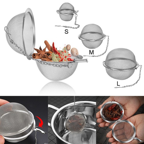 5cm Stainless Tea Infuser Sphere Locking Spice Ball Strainer Filter Strainer`sf Photo Related