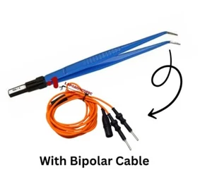 SS Pro Bipolar Tweezers With Cable High - Quality Electrosurgical Instruments CE - Picture 1 of 11