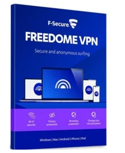 F-Secure Freedome VPN 5 dispositivi 1 anno 2025 PC/Mac/IOS/Android - Photo 1/1
