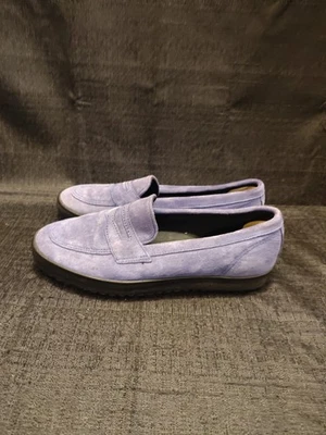 Vintage Drive Thru WH-5107  Aerosoles purple/blue Suede Loafers  Women's 7.5 - Image 1 of 4