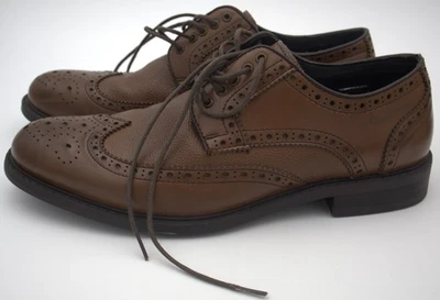 Robert Wayne Jace Brown Leather Wingtip Oxford Dress Shoes Men’s Size 10D - Image 1 of 4