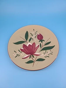 Stangl Pottery MAGNOLIA Floral Dinner Plate 10” Red Ware Replacement - Picture 1 of 4
