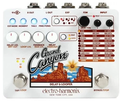 Electro-Harmonix Grand Canyon Electric Guitar Delay Looper Effect Pedal EHX - Image 1 of 3