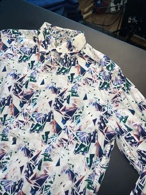 Robert Graham Paper Lanes Multicolor Button Up Casual Shirt Size Medium WOW - Image 1 of 4