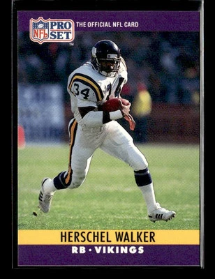 1990 Pro Set #197 Herschel Walker Minnesota Vikings - Image 1 of 2