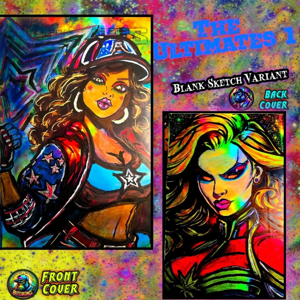 The Ultimates 1 Silverback Graphix's BossKong Original Art Sketch Cover - Image 1 of 3