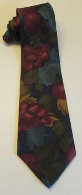 Gravata masculina Halston III folhas de uvas vinicultor sommelier vinicultor - Imagem 1 de 3