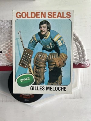 1975 Topps Ice Hockey Gilles Meloche #190 EX Condition Low Cost Shipping  - Image 1 of 2