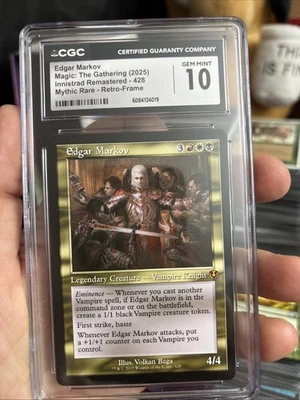 Edgar Markov (Retro Frame) - Innistrad Remastered - CGC Gem Mint 10 - Image 1 of 2