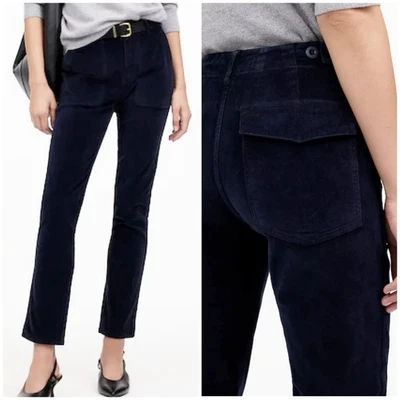 Madewell The Slim Straight Utility Pant in Garment Dye Corduroy Navy Blue 30 M - Image 1 of 4