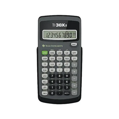 Texas Instruments TI-30Xa Scientific Calculator, 10-Digit LCD, Black Handheld - Image 1 of 4