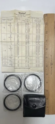 Vivitar 52mm Close Up Lens Set of 3 with case MADE IN JAPAN - Image 1 of 4