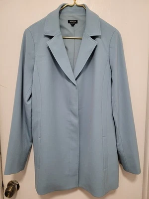 Blazer largo Worth New York talla 16 manga larga lino botón Foto 1 de 4