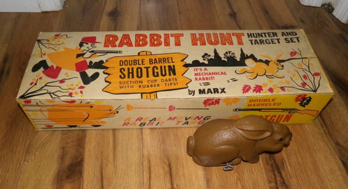 **EMPTY BOX + RABBIT ONLY** Vintage 1950s Marx Rabbit Hunt Target Game ...