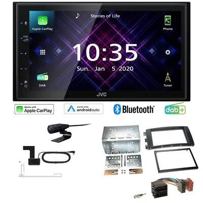 JVC Autoradio Apple CarPlay Android Auto DAB+ für Smart ForTwo 2007-2010 schwarz - Bild 1 von 4