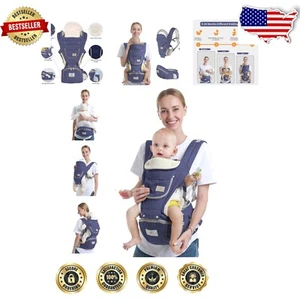 Ergonomic Baby Hip Seat Carrier - Adjustable Waist Stool for Infants 3-36 - Picture 1 of 10
