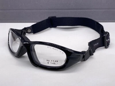 Progear Sonnenbrille Herren Schwarz Grau Radbrille Sport Band Verglasbar - Bild 1 von 4