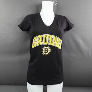 Boston Bruins NHL Womens T Shirt Large Black Hockey Team Tee Fan Day Athleisure - Picture 1 of 14