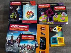 Magformers 123 Pieces from 4 Sets - with boxes and manuals - GREAT VALUE - Picture 1 of 5