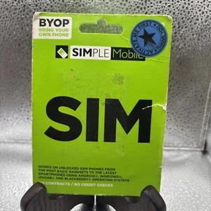 SIMPLE Mobile SIM Card - Bring Your Own Phone - Picture 1 of 2
