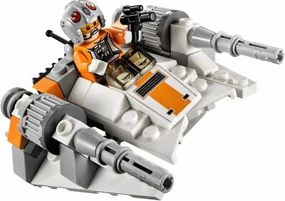 Lego 75074 Star Wars MicroFighters Series 2 Snowspeeder 100% Complete Pilot 2015 - Image 1 of 4