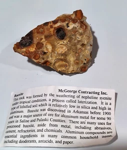 BAUXIT - 3" - SALZLÖSUNG oder PULASKI COUNTY, ARKANSAS 111 Gramm 3,9 oz - Bild 1 von 7