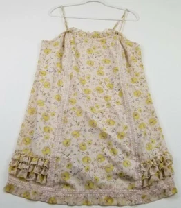 LC Lauren Conrad Dress Women 16 Floral Ruffle Sleeveless Sundress Cottage Summer - Picture 1 of 12