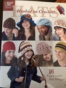 HATS: Hooked on Crochet: 16 Fun Designs Instruction Booklet 2008 - Picture 1 of 3