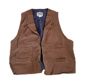 Vintage Frontier Classics XL Western, gilet vittoriano a righe - Foto 1 di 4