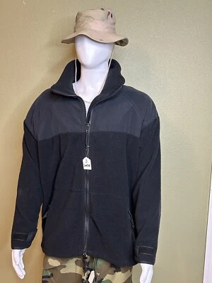 DSCP by Goodwill Ind Polartec Military Men Large Full Zip Fleece Jacket Black - Image 1 of 4