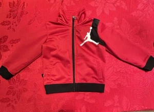 Air Jordan Zip Up Sweater Size Toddler 24 Mths.  Black/ Red - Picture 1 of 2