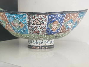 Old orientalist vase Middle East hand painted . Ancien vase Moyen Orient - Picture 1 of 12