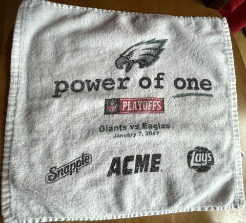 Philadelphia Eagles vs Giants Playoff Rally Towel Wildcard NFL Jan 7, 2007 Cover