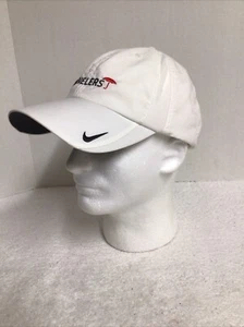 NIKE TRAVELERS WHITE ADJUSTABLE GOLF HAT CAP NWT UNISEX DRI FIT - Picture 1 of 11